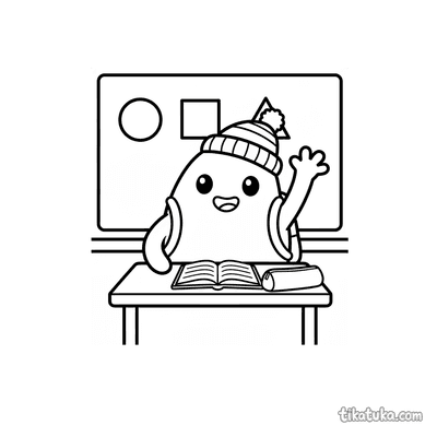 Microbe Student Raising Hand