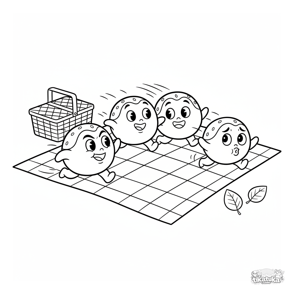 Mochi Friends Playing Tag