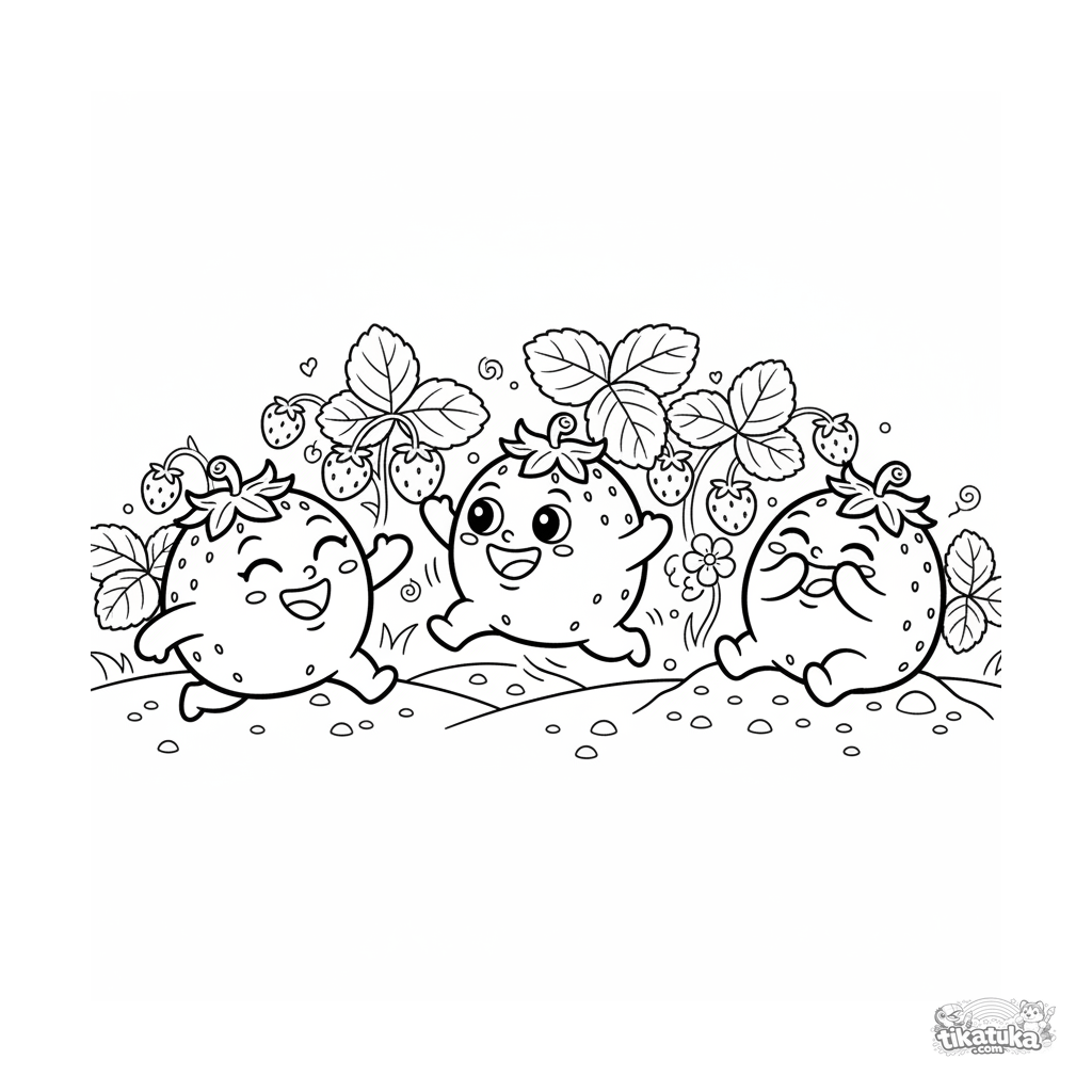 Mochi Playing Tag in Strawberry Field
