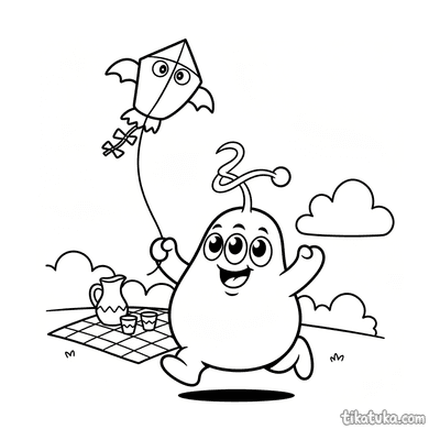 Monster with Antenna Flying Kite
