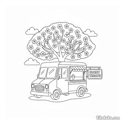 Old-Fashioned Ice Cream Truck