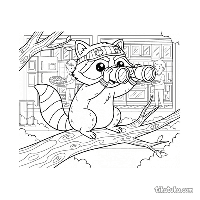 Overconfident Raccoon Spy