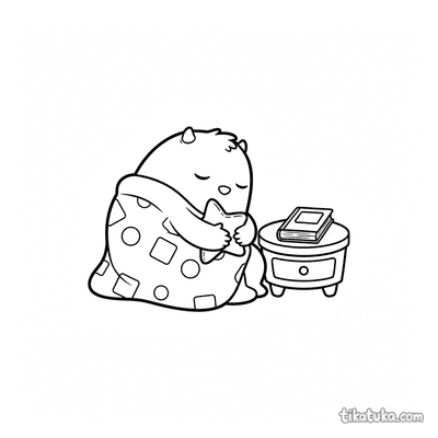 Pear-Shaped Monster Sleeping