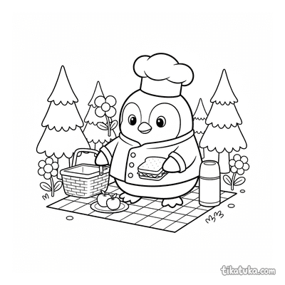 Penguin Marcel, Forest Chef Picnic