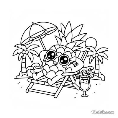 Pineapple at the Beach