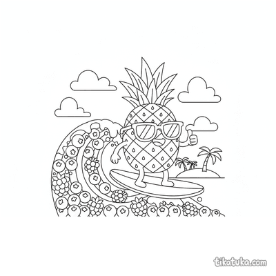 Pineapple Surfer