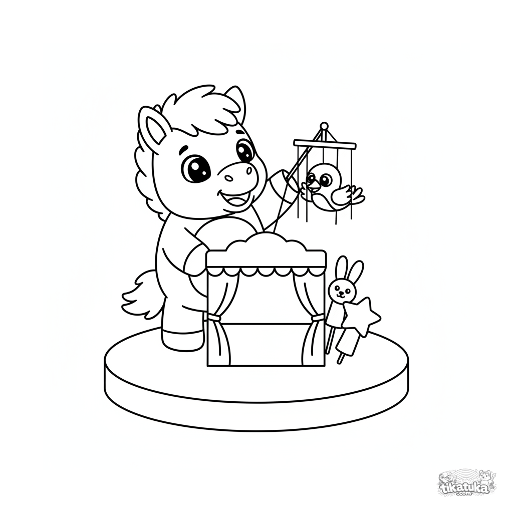 Pony Puppeteer on Stage