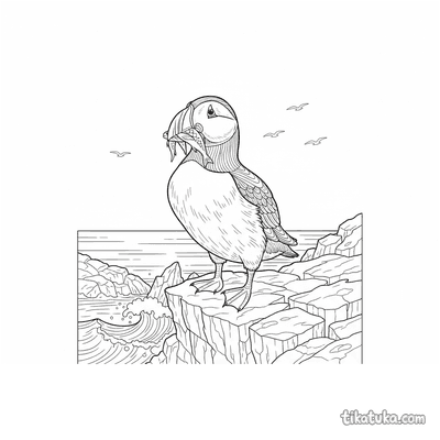 Puffin with a Fish