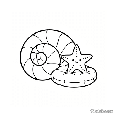 Seashell on Pillow