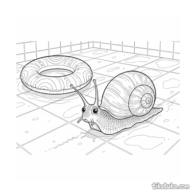 Snail on Pool Floor