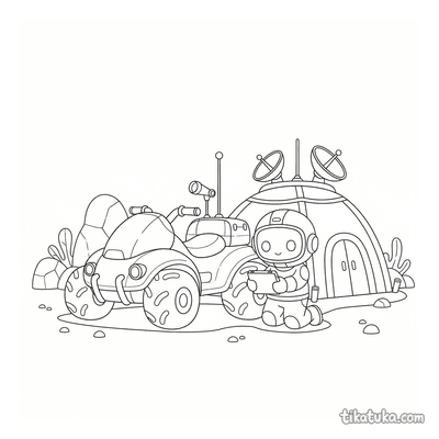 Scout ATV by Communications Tent