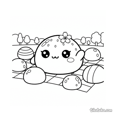 Shy Mochi on Picnic