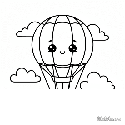 Hot Air Balloon in the Sky