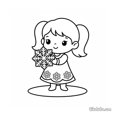 Ice Princess with Snowflake
