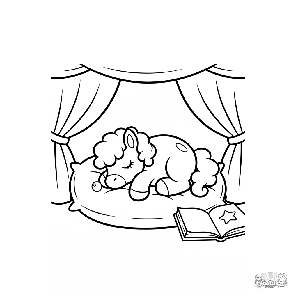 Sleepy Pony Napping on Stage