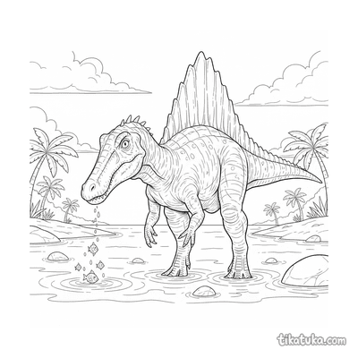 Spinosaurus Fishing