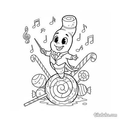 Spiral Microbe Conductor on Lollipop