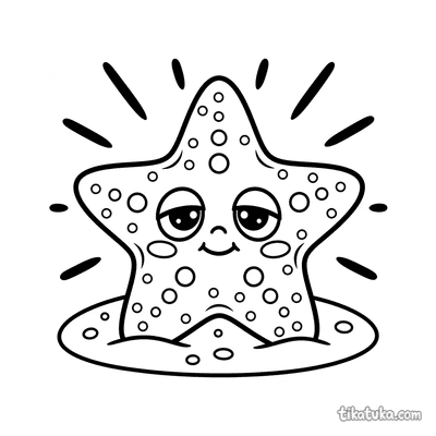 Starfish Resting on Sand