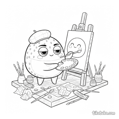 Mochi Artist Painting