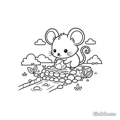 Mouse Building a Dam