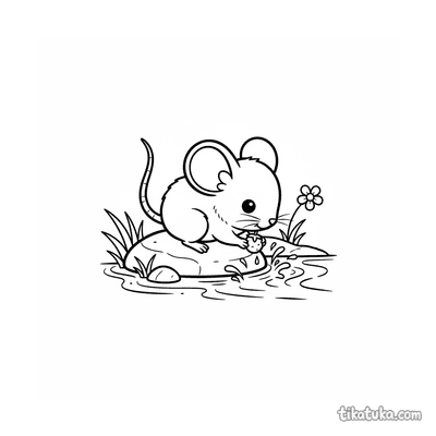 Little Mouse by the Stream
