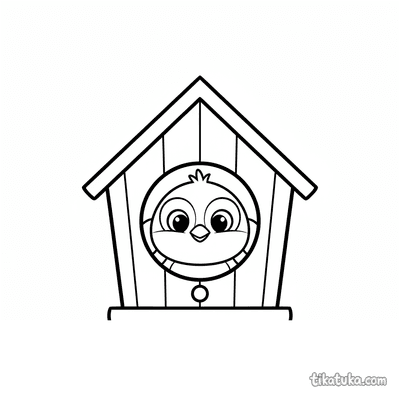 Bluebird in House