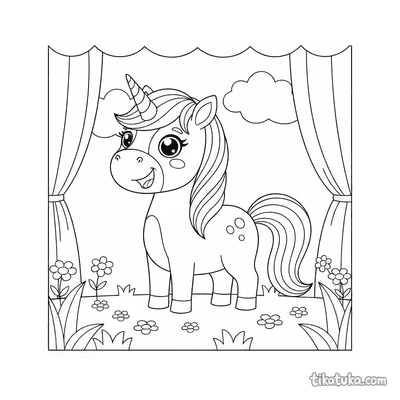 Unicorn in Flowers