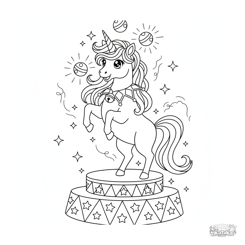 Unicorn Juggler at Magic Show