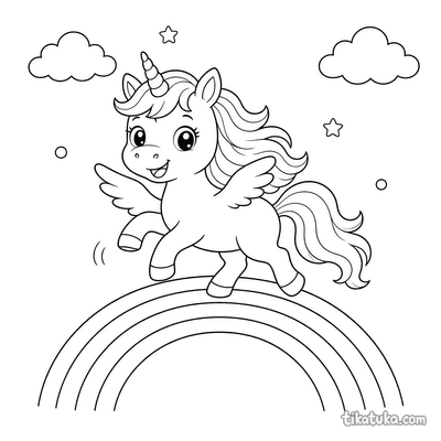 Unicorn on a Rainbow