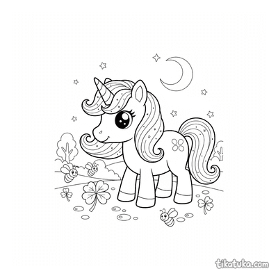 Unicorn in Moonlight