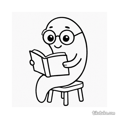 Comma-Shaped Vibrio Reading a Book