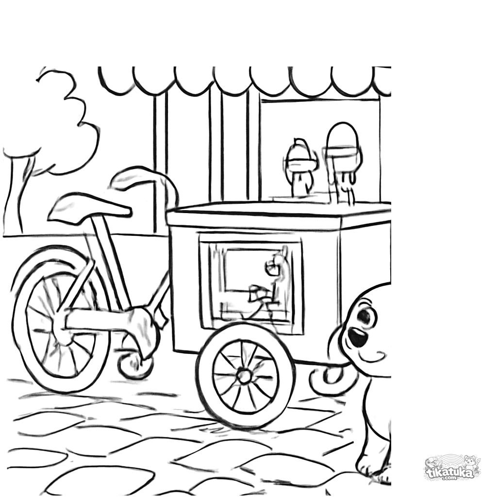 Vintage Ice Cream Tricycle