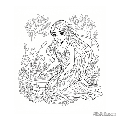 Water Spirit Maiden at the Well
