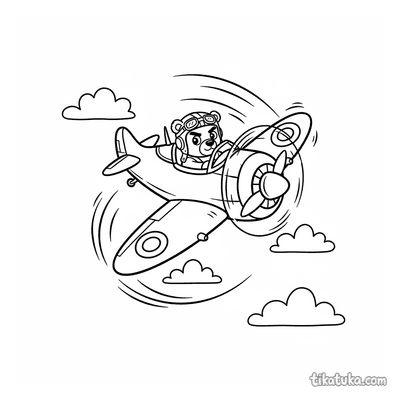 WWII Era Fighter in Aerobatic Loop