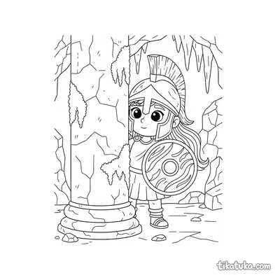 Young Athena in the Gorgon's Lair