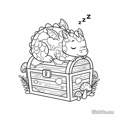 Forest Dragon Napping on Chest