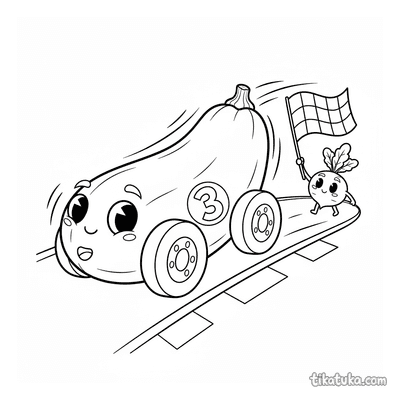 Zucchini Race Car